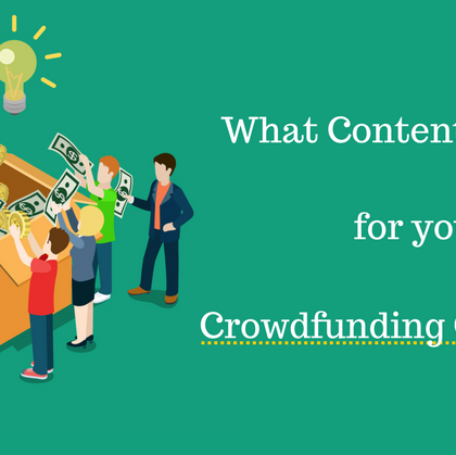 What Content Strategy for your Crowdfunding Campaign